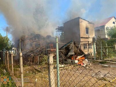Пожежа в дачній забудові