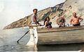 Відпочивальники у човні, Будаки-Кордон (1930-ті) (колір).jpg