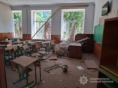 Понівечений навчальний клас