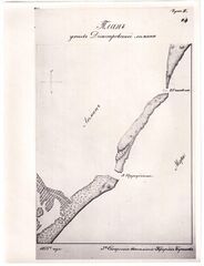 План гирла Дністровського лиману, 1855