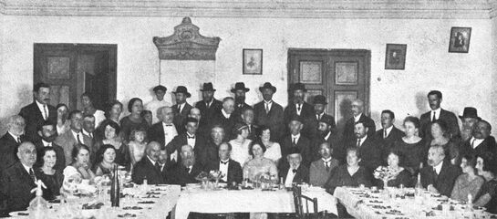 Прощання з Аківою Марголіним, членом комітету колишніх жителів Аккермана в Нью-Йорку, 1924