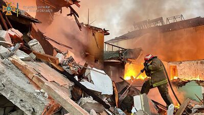 Завали та вогонь на території бази відпочинку
